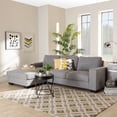 thumbnail image 1 of Baxton Studio Nevin Light Grey Sectional Sofa with Left Facing Chaise, 1 of 6