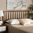 thumbnail image 1 of Baxton Studio Norman Contemporary/Modern Back Support Rubberwood Headboard, King, Ash Walnut, 1 of 8