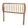 thumbnail image 1 of Norman Modern and Contemporary Transitional Ash Walnut Finished Wood Full Size Headboard, 1 of 4