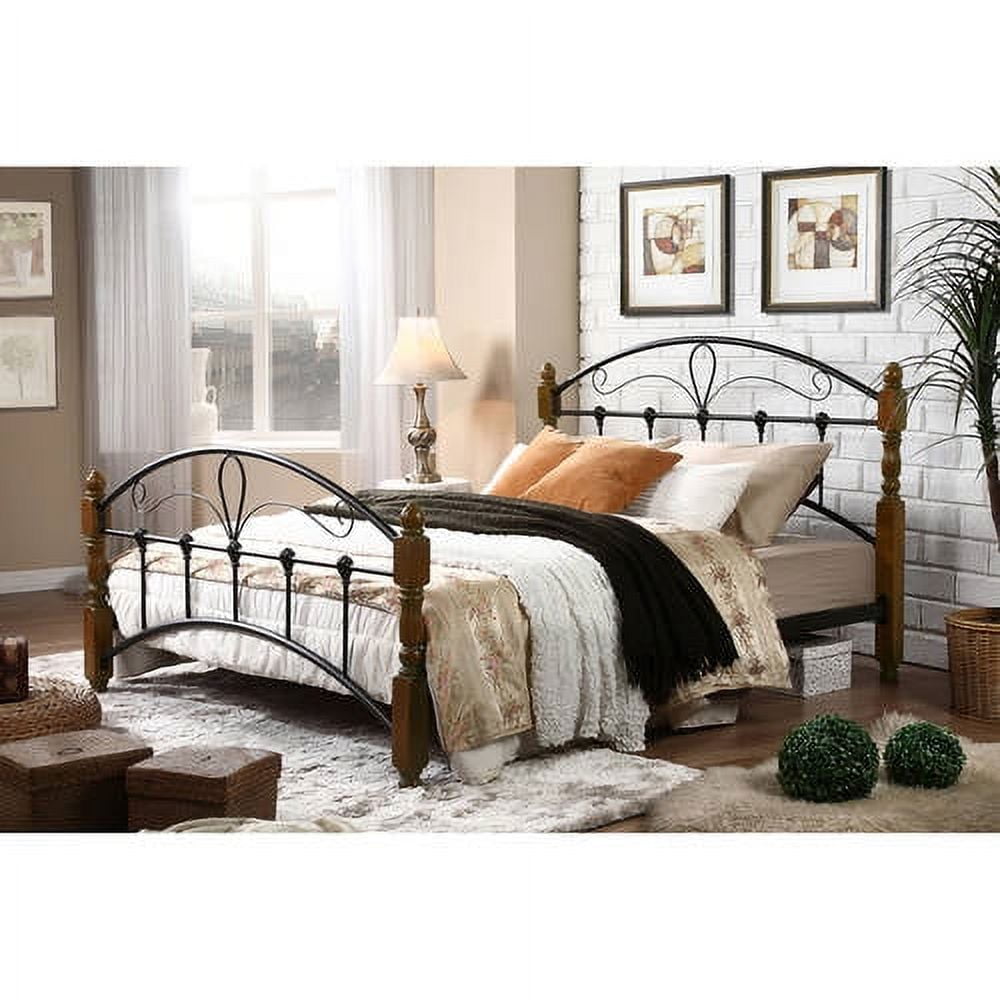 Baxton Studio Nova Classic Vintage Style Queen Size Antique Bronze ...