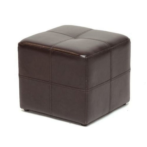 Baxton Studio Nox Dark Brown Ottoman