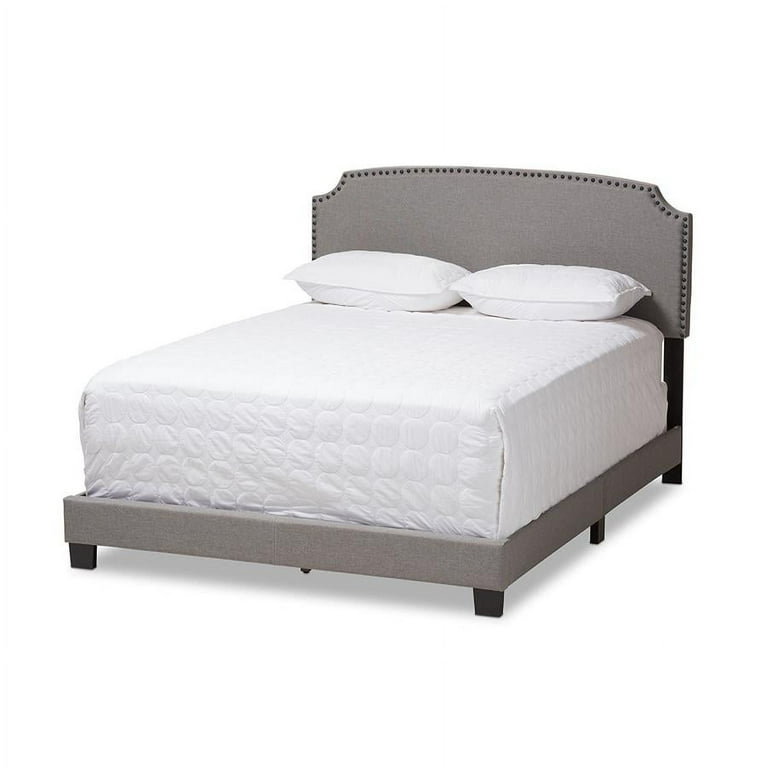 Baxton Studio Willis Modern and Contemporary Light Grey Fabric Upholstered Queen Size Bed Baxton Studio Willis Modern and Contemporary Light Grey Fabric Upholstered Queen Size Bed