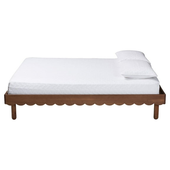 Baxton Studio Orianthe Scalloped Bed Frame