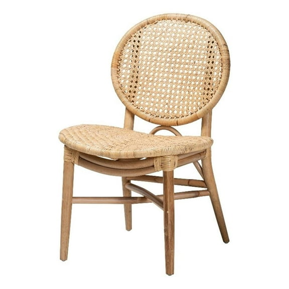 Wholesale Interiors Baxton Studio Osaka Modern Bohemian Natural Brown Rattan Dining Chair