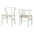 thumbnail image 1 of Wholesale Interiors Baxton Studio Paxton Modern White Finished Wood 2-Piece Dining Chair Set, 1 of 6
