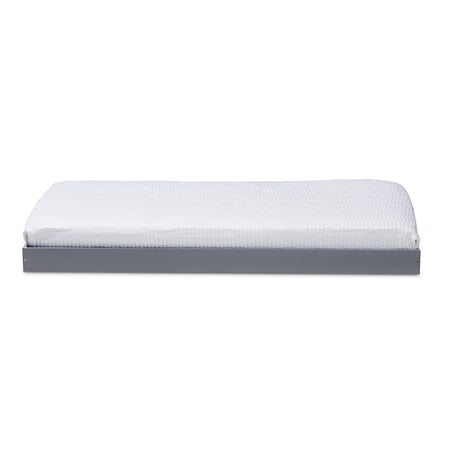 Baxton Studio Payton Modern and Contemporary Grey-Finished Twin Trundle Only
