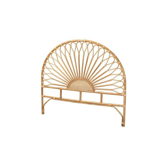 bali & pari Bohemian Natural Rattan King Size Standalone Headboard
