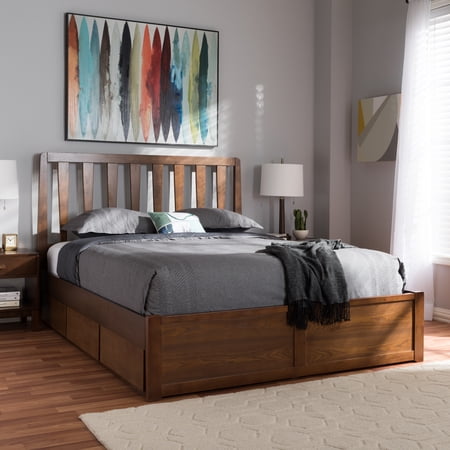 Baxton Studio Raurey Upholstered Platform Bed