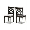 thumbnail image 1 of Baxton Studio Renaud Grey and Brown Finished Wood 2-Piece Dining Chair Set, 1 of 13