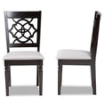 thumbnail image 1 of Baxton Studio Renaud Grey and Brown Finished Wood 2-Piece Dining Chair Set, 1 of 8