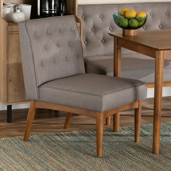 Baxton Studio Riordan Dining Chair, Grey