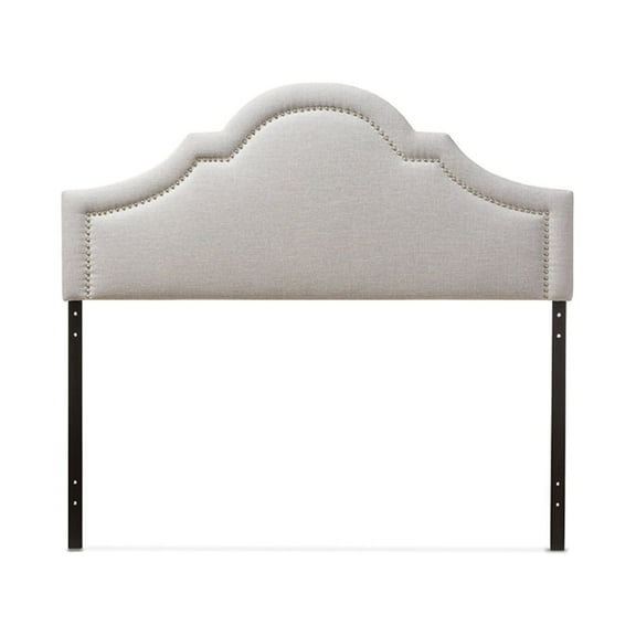 Baxton Studio Rita Modern and Contemporary Grayish Beige Fabric Upholstered Full Size Headboard,Wholesale Interiors