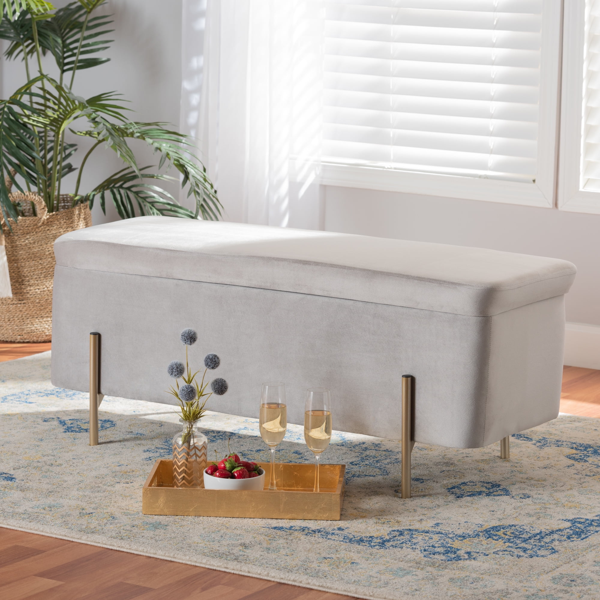 Baxton studio storage bench deals