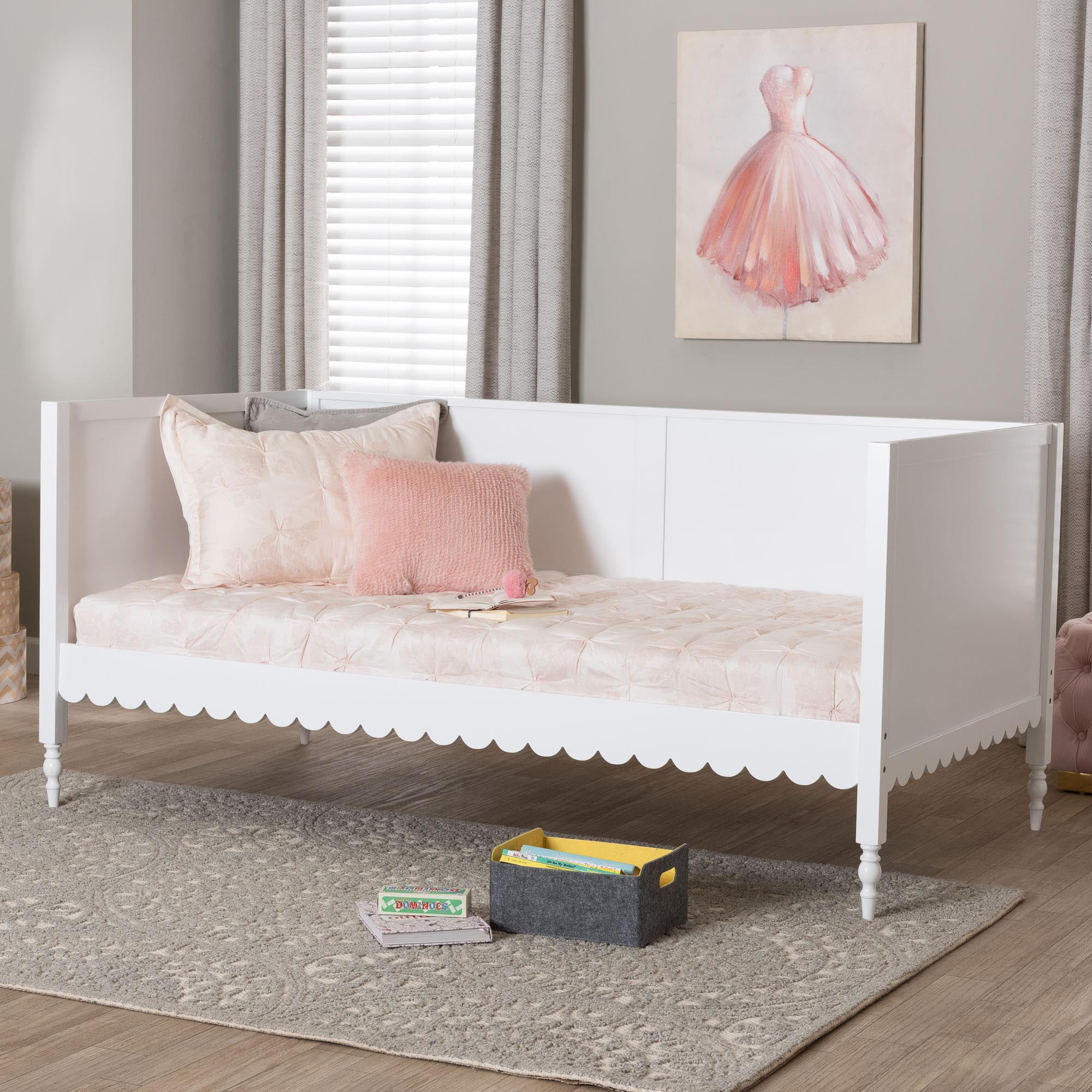 Baxton Studio Roni Modern Daybed, Twin, White