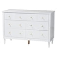 thumbnail image 1 of Baxton Studio Roni Modern White Wood 7-Drawer Dresser with Scalloped Edges, 1 of 6
