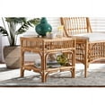thumbnail image 1 of Baxton Studio Rose Modern Bohemian Natural Brown Rattan End Table, 1 of 6