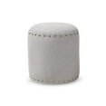 thumbnail image 1 of Baxton Studio Rosine Modern and Contemporary Light Grey Fabric Upholstered Nail Trim Ottoman, 1 of 8