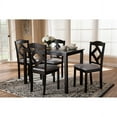 thumbnail image 1 of Baxton Studio Ruth Modern and Contemporary Espresso Brown Finished and Grey Fabric Upholstered 5-Piece Dining Set, 1 of 4