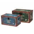 thumbnail image 1 of Baxton Studio Sabeen Parisian Faux Leather and Wood 2-Piece Storage Trunk Set, 1 of 11