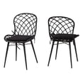 thumbnail image 1 of Baxton Studio Sabelle Bohemian Black Finished Rattan and Metal Dining Chair, 1 of 9
