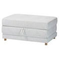 thumbnail image 1 of Baxton Studio Sabriel Modern Light Gray Fabric Convertible Sleeper Ottoman, 1 of 6