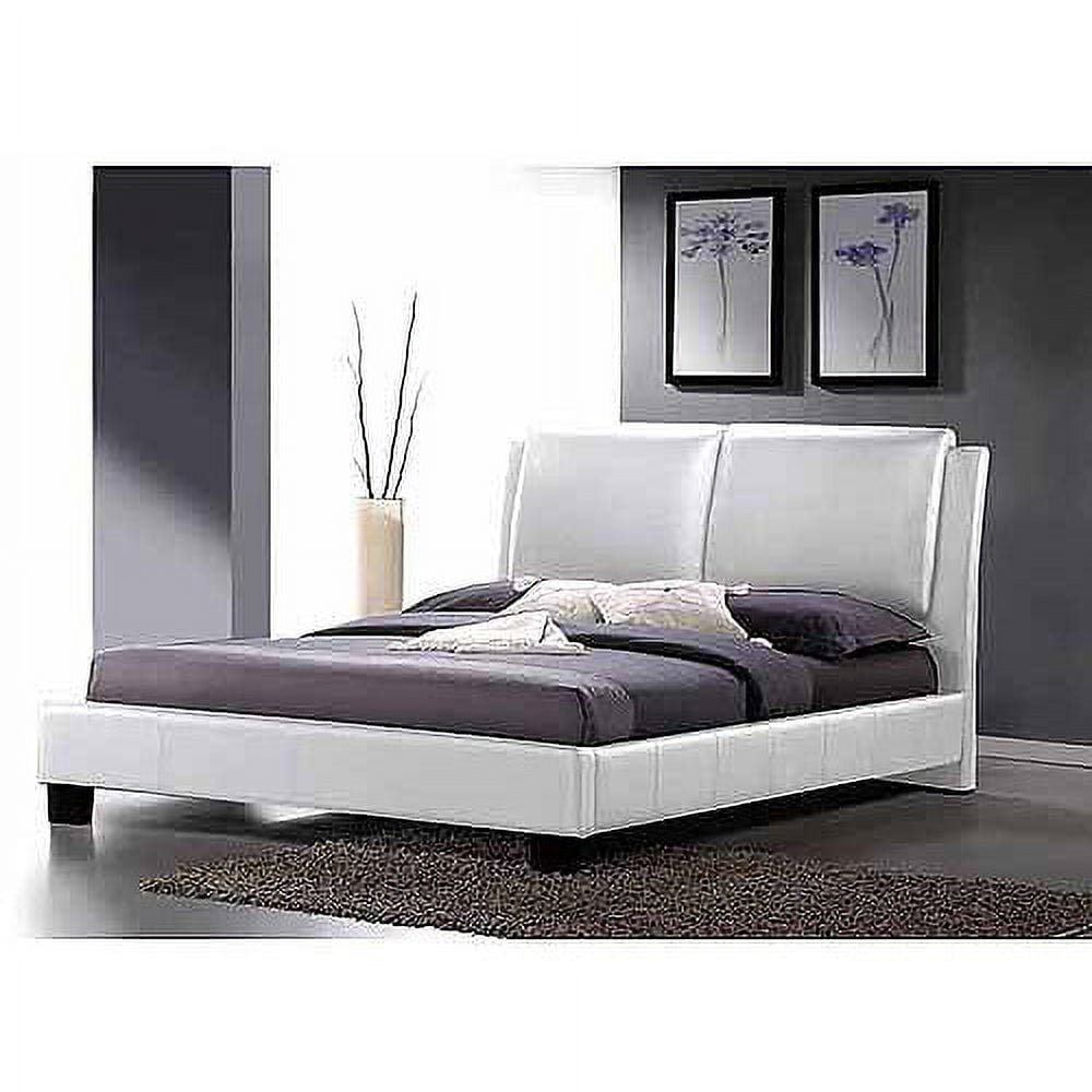 Baxton Studio Sabrina Modern King Platform Bed with Overstuffed