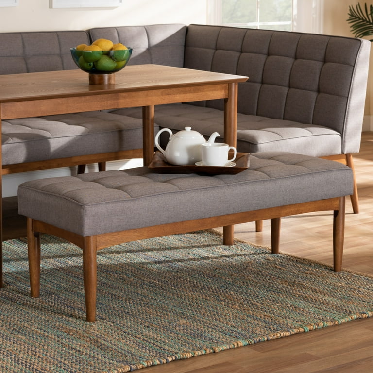 Baxton studio tufted bench discount