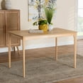 thumbnail image 1 of Baxton Studio Sherwin Mid-Century Modern Natural Oak Finished Wood Dining Table, 1 of 9
