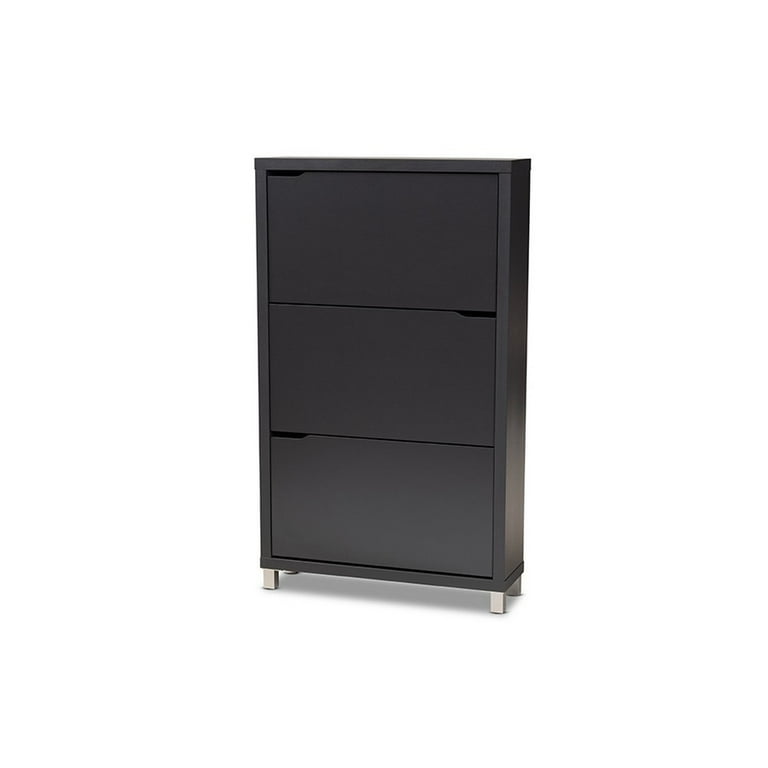 Baxton Studio Simms White Modern Shoe Cabinet Baxton Studio Simms White Modern Shoe Cabinet