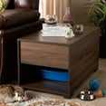 thumbnail image 1 of Baxton Studio Skylar Modern and Contemporary Walnut Brown Finished Cat Litter Box Cover House, 1 of 10