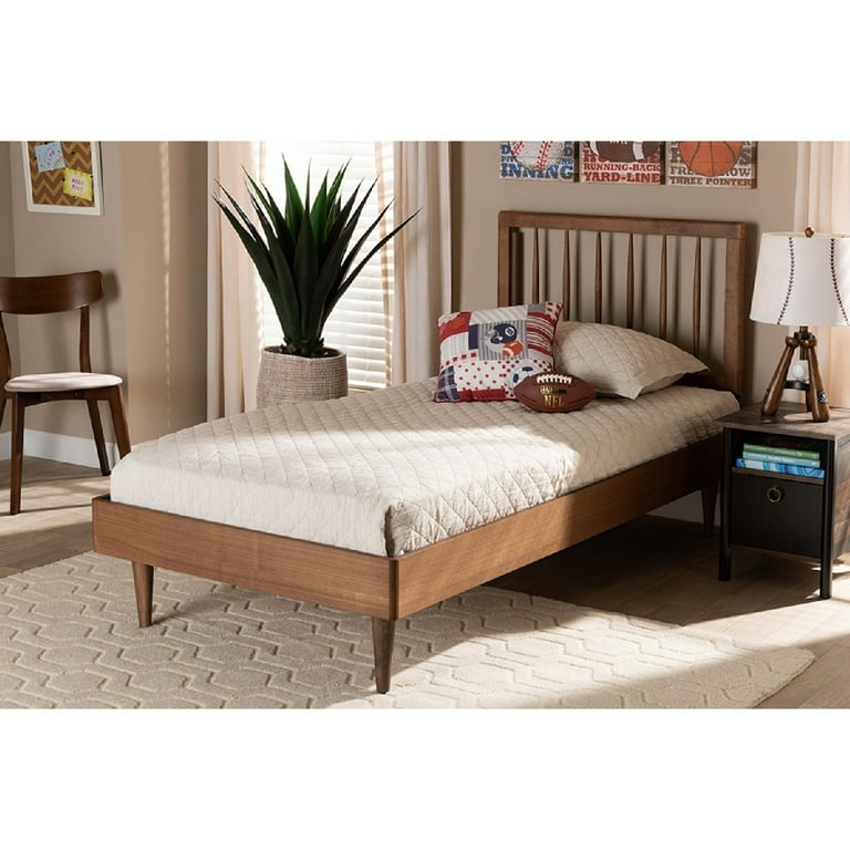 Baxton Studio Sora Mid-Century Modern Ash Walnut Finished Wood Queen Size Platform Bed Baxton Studio Sora Mid-Century Modern Ash Walnut Finished Wood Queen Size Platform Bed