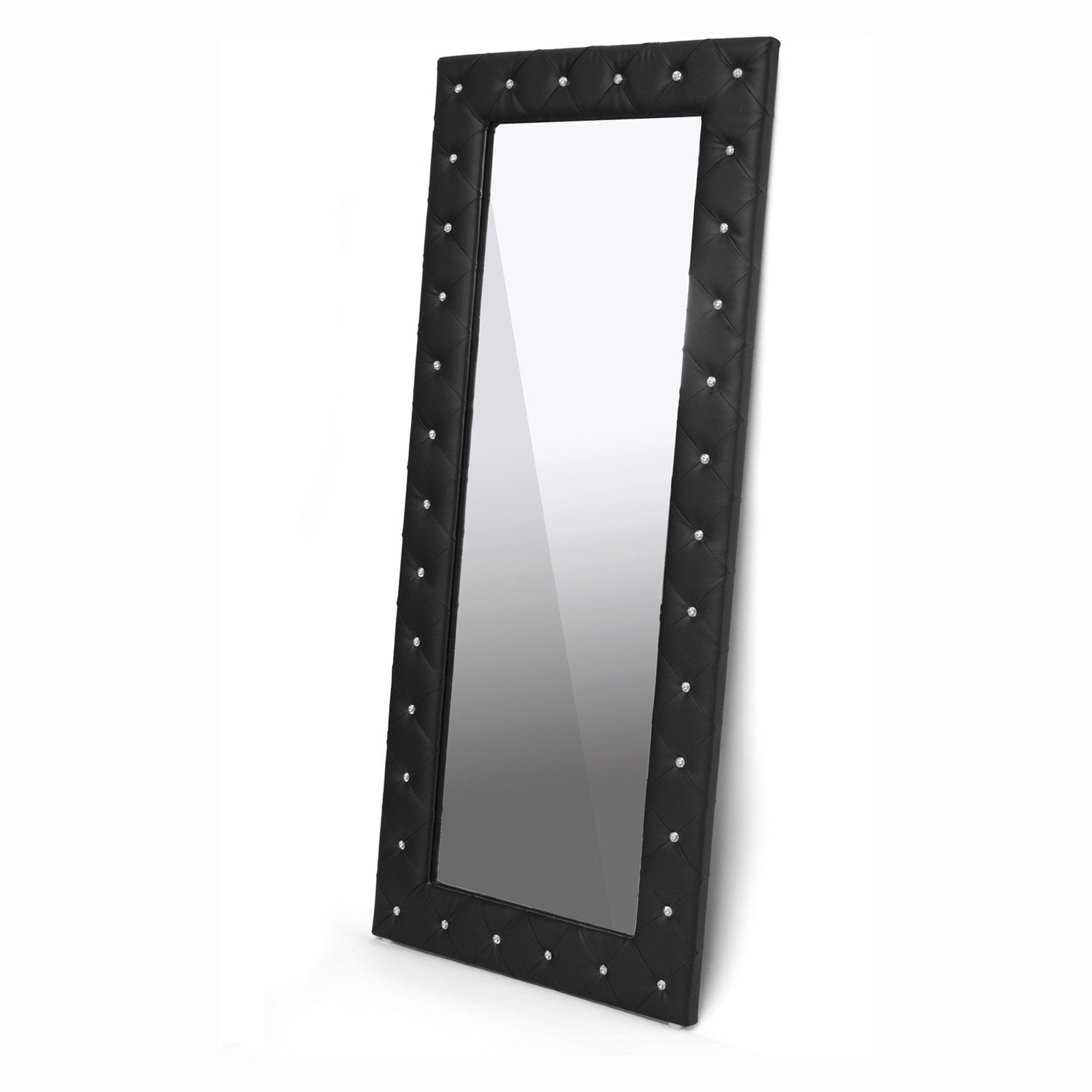 Baxton Studio Stella Floor Mirror in Black