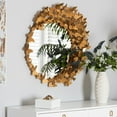thumbnail image 1 of Baxton Studio Tauriel Modern Glam and Luxe Antique Goldleaf Metal Butterfly Accent Wall Mirror, 1 of 4