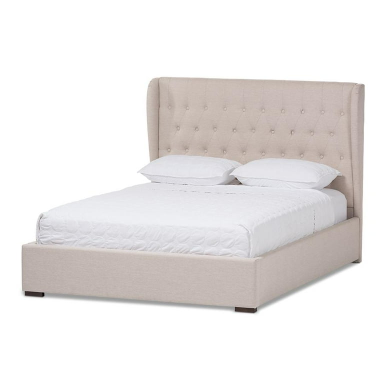 Baxton Studio Taylor Modern and Contemporary Light Beige Fabric Queen Size Gas-Lift Platform Bed Baxton Studio Taylor Modern and Contemporary Light Beige Fabric Queen Size Gas-Lift Platform Bed