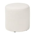 thumbnail image 1 of Baxton Studio Tori Modern and Contemporary Ivory Boucle Upholstered Ottoman, 1 of 6