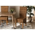 thumbnail image 1 of Baxton Studio Trianna Rustic Transitional Natural Abaca and Brown Finished Wood Dining Chair, 1 of 7