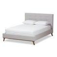 thumbnail image 1 of Baxton Studio Valencia Mid-Century Modern Platform Bed, 1 of 6