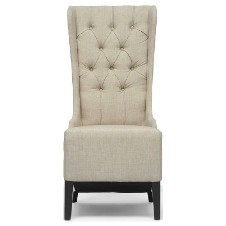 Baxton Studio Vincent Beige Linen Modern Accent Chair Baxton Studio Vincent Beige Linen Modern Accent Chair