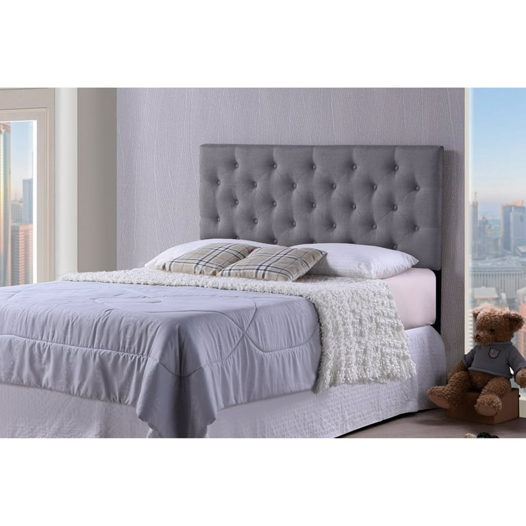 Baxton Studio Viviana Modern and Contemporary Grey Fabric Upholstered Button-tufted Full Size Headboard Baxton Studio Viviana Modern and Contemporary Grey Fabric Upholstered Button-tufted Full Size Headboard