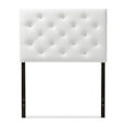 thumbnail image 1 of Baxton Studio Viviana Modern and Contemporary Upholstered Button-Tufted Twin Size Headboard, Multiple Finishes, 1 of 5