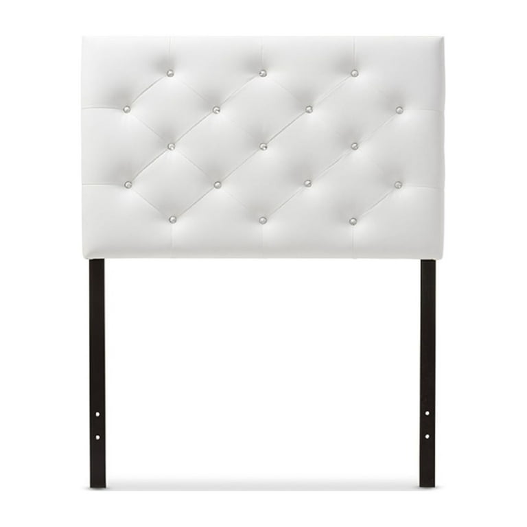 Baxton Studio Viviana Modern and Contemporary White Faux Leather Upholstered Button-tufted Queen Size Headboard Baxton Studio Viviana Modern and Contemporary White Faux Leather Upholstered Button-tufted Queen Size Headboard