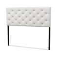 thumbnail image 1 of Baxton Studio Viviana Modern and Contemporary White Faux Leather Upholstered Button-tufted Queen Size, 1 of 5