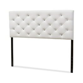 Baxton Studio Viviana Modern and Contemporary White Faux Leather Upholstered Button-tufted Queen Size Headboard Baxton Studio Viviana Modern and Contemporary White Faux Leather Upholstered Button-tufted Queen Size Headboard