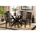 thumbnail image 1 of Baxton Studio Wanda Modern and Contemporary Transitional Dark Brown Finished Wood 5-Piece Dining Set, 1 of 7