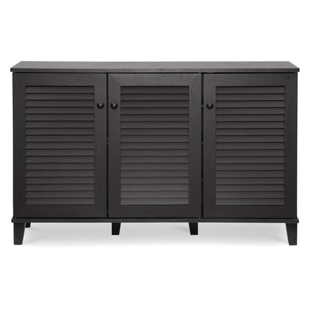 Baxton Studio Warren Espresso ShoeStorage