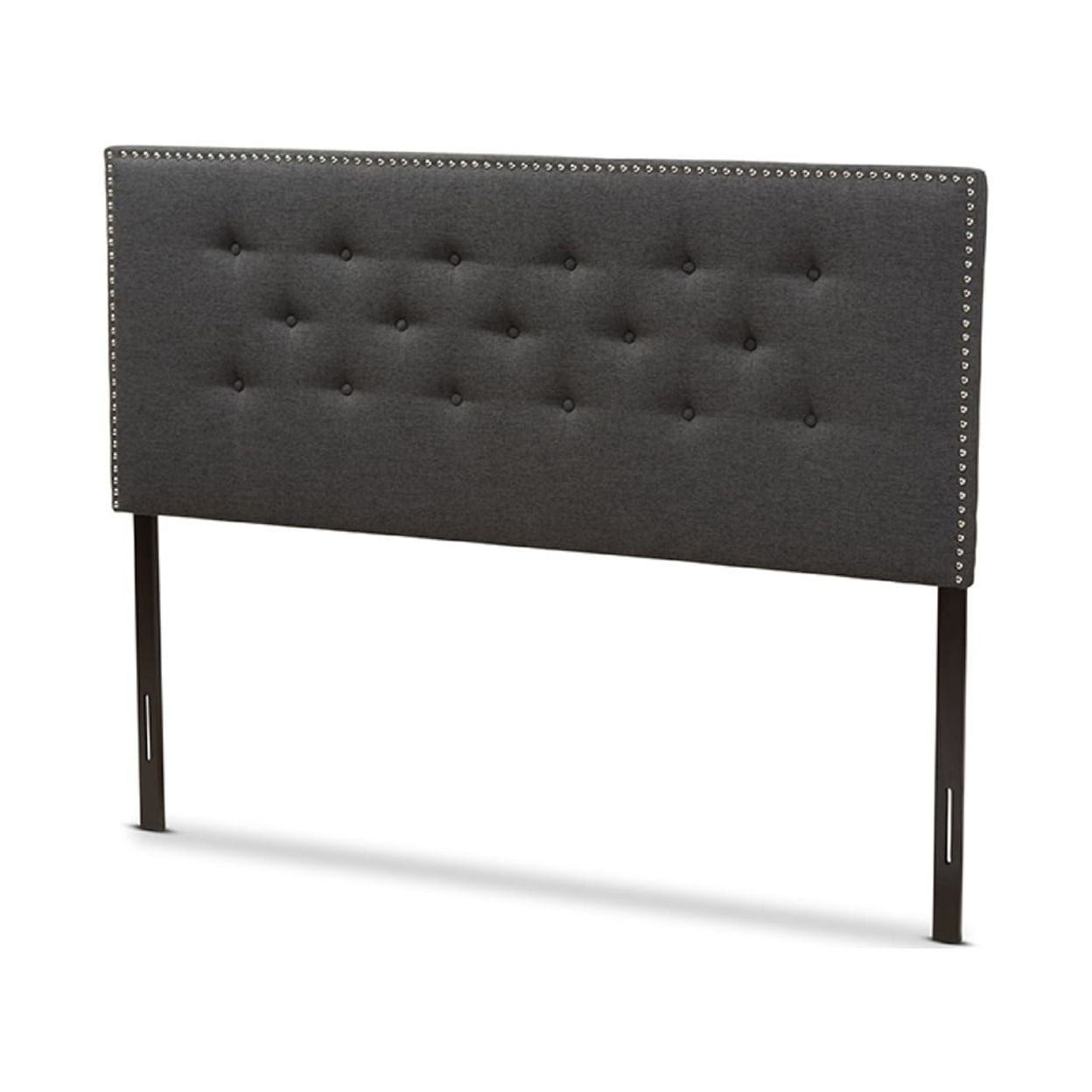 Baxton Studio Windsor Modern and Contemporary Dark Grey Fabric Full