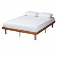 Baxton Studio Winston Walnut Brown Finished Wood King Size Platform Bed