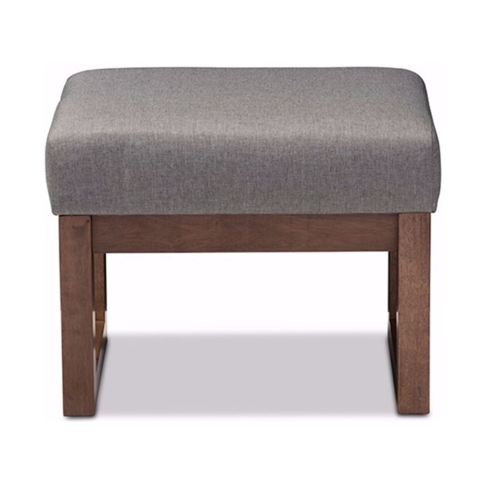 Baxton Studio Yashiya Mid century Retro Modern Grey Fabric