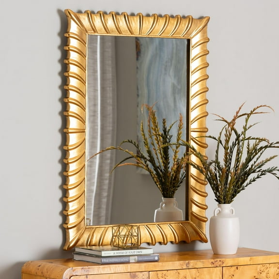 Baxton Studio Ygritte Vintage Mirror, Antique Goldleaf