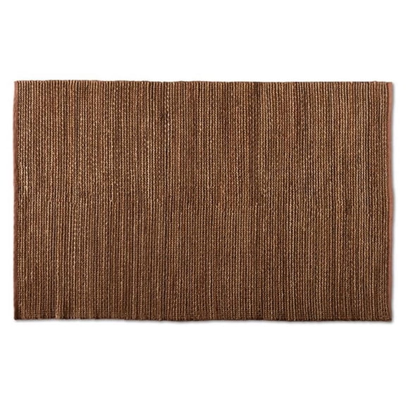 Baxton Studio Zaguri Natural Handwoven Leather Blend Area Rug